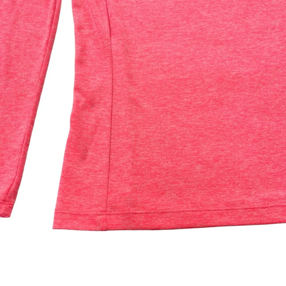Under Armour Heatgear Womens S Neon Coral Loose Fit Tech Twist Drawstring Hoodie